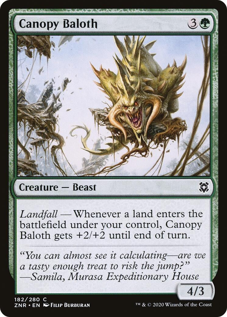 Canopy Baloth (182) [ZNR] - MTG Single