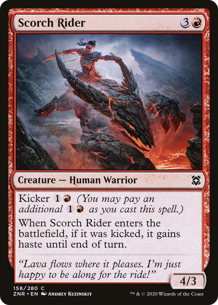 Scorch Rider (158) [ZNR] - MTG Single