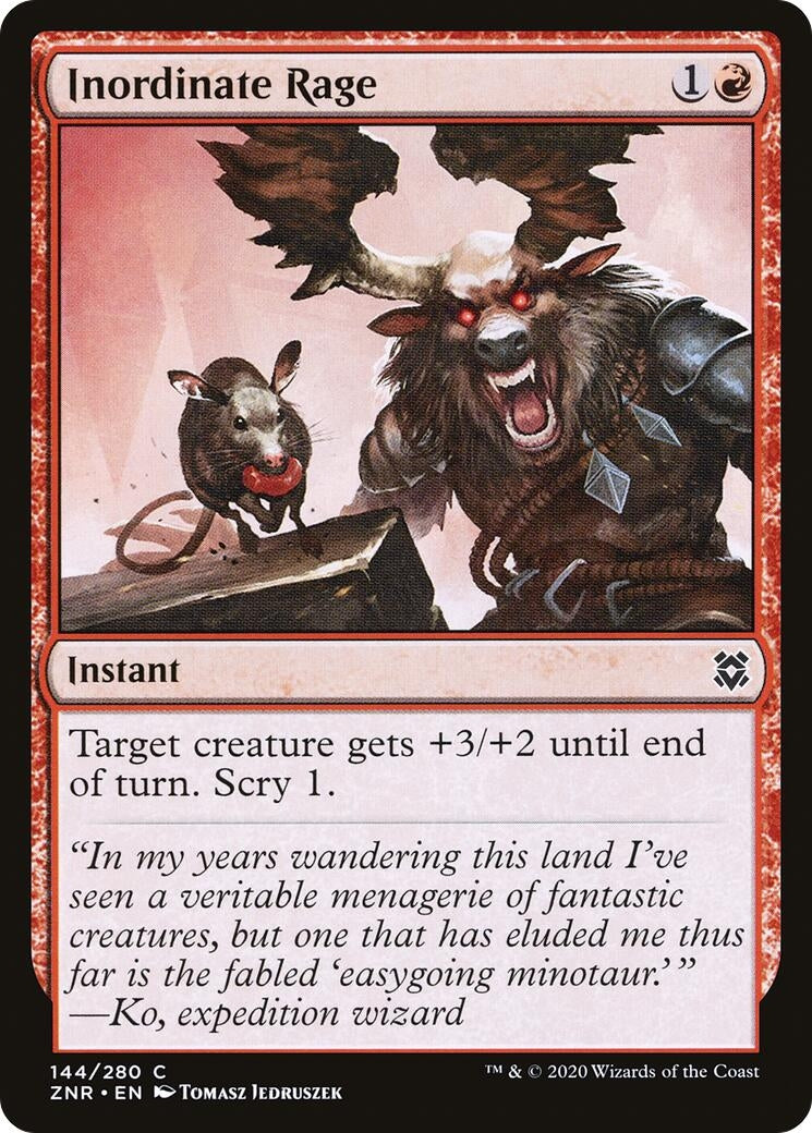 Inordinate Rage (144) [ZNR] - MTG Single