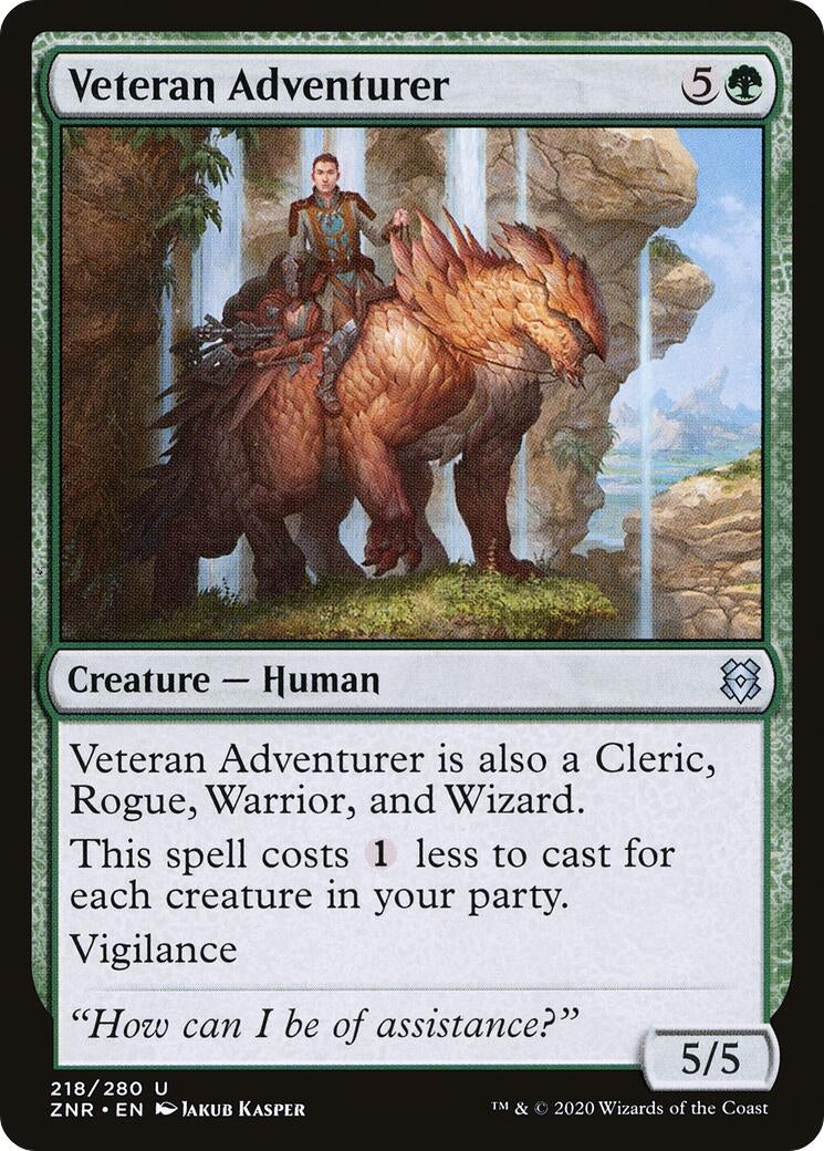 Veteran Adventurer (218) [ZNR] - MTG Single
