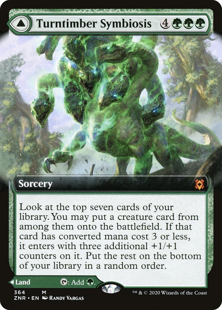 Turntimber Symbiosis (Extended Art) (364) [ZNR] - MTG Single