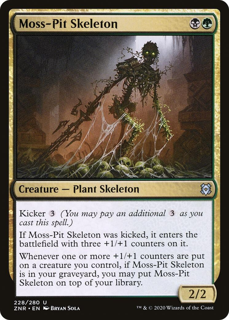 Moss-Pit Skeleton (228) [ZNR] - MTG Single