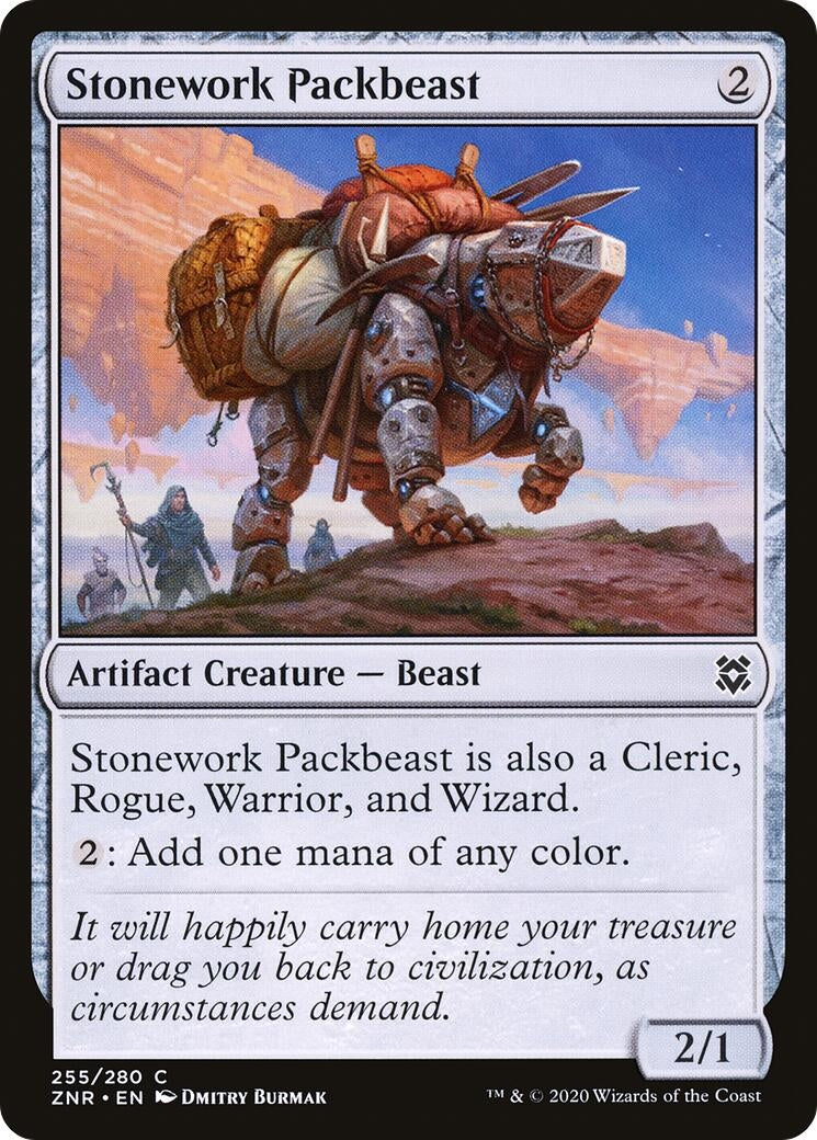 Stonework Packbeast (255) [ZNR] - MTG Single