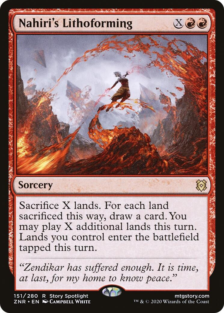 Nahiri’s Lithoforming (151) [ZNR] - MTG Single
