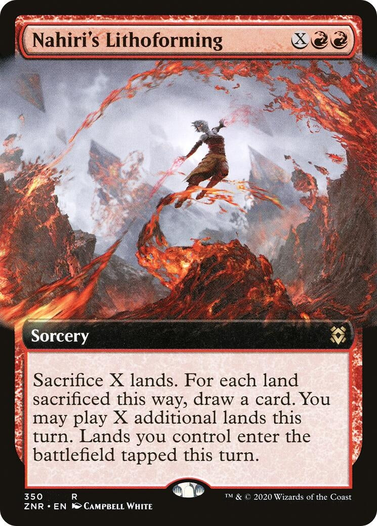 Nahiri’s Lithoforming (Extended Art) (350) [ZNR] - MTG Single