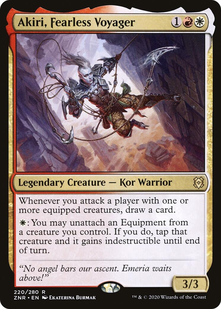 Akiri Fearless Voyager (220) [ZNR] - MTG Single