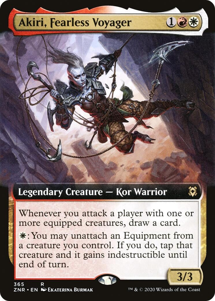 Akiri Fearless Voyager (Extended Art) (365) [ZNR] - MTG Single