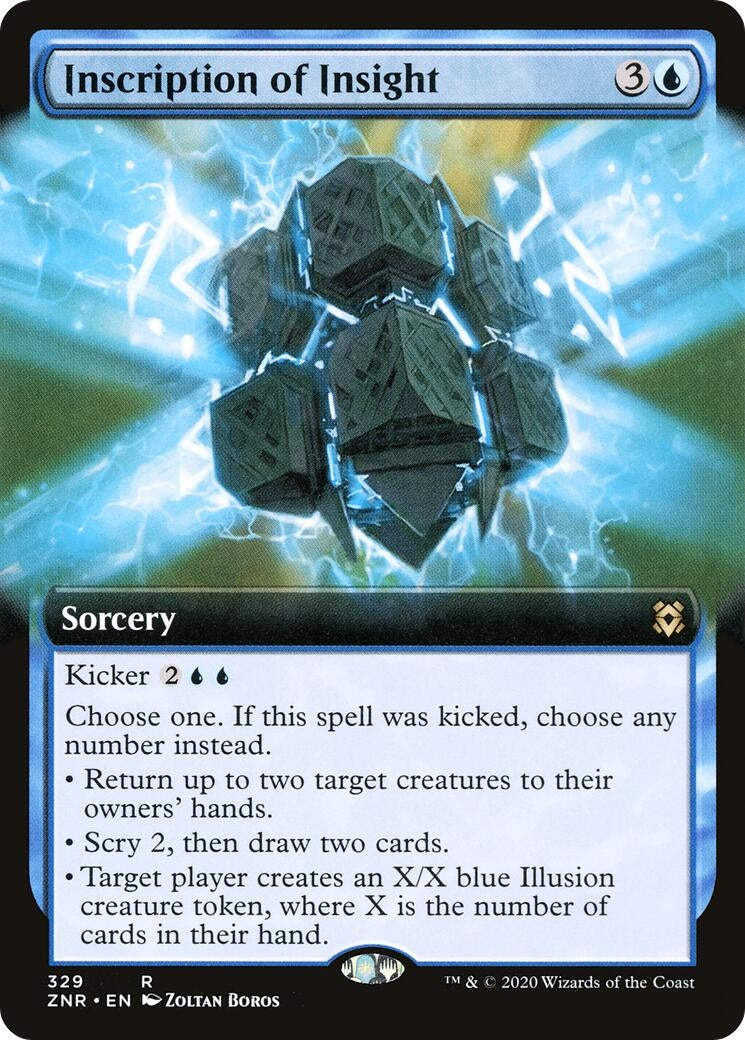 Inscription of Insight (Extended Art) (329) [ZNR] - MTG Single