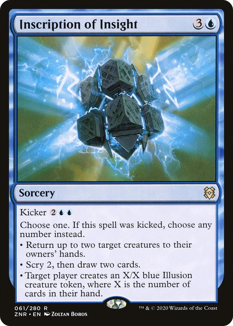 Inscription of Insight (61) [ZNR] - MTG Single