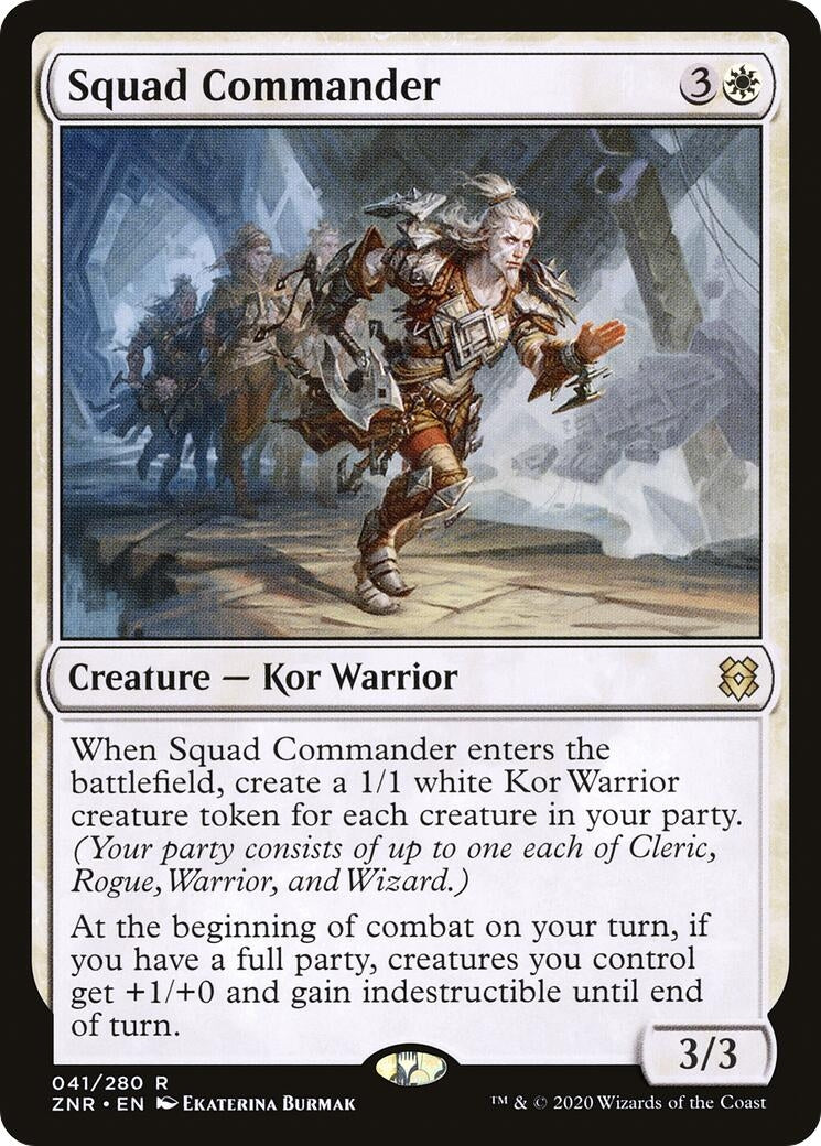 Squad Commander (41) [ZNR] - MTG Single