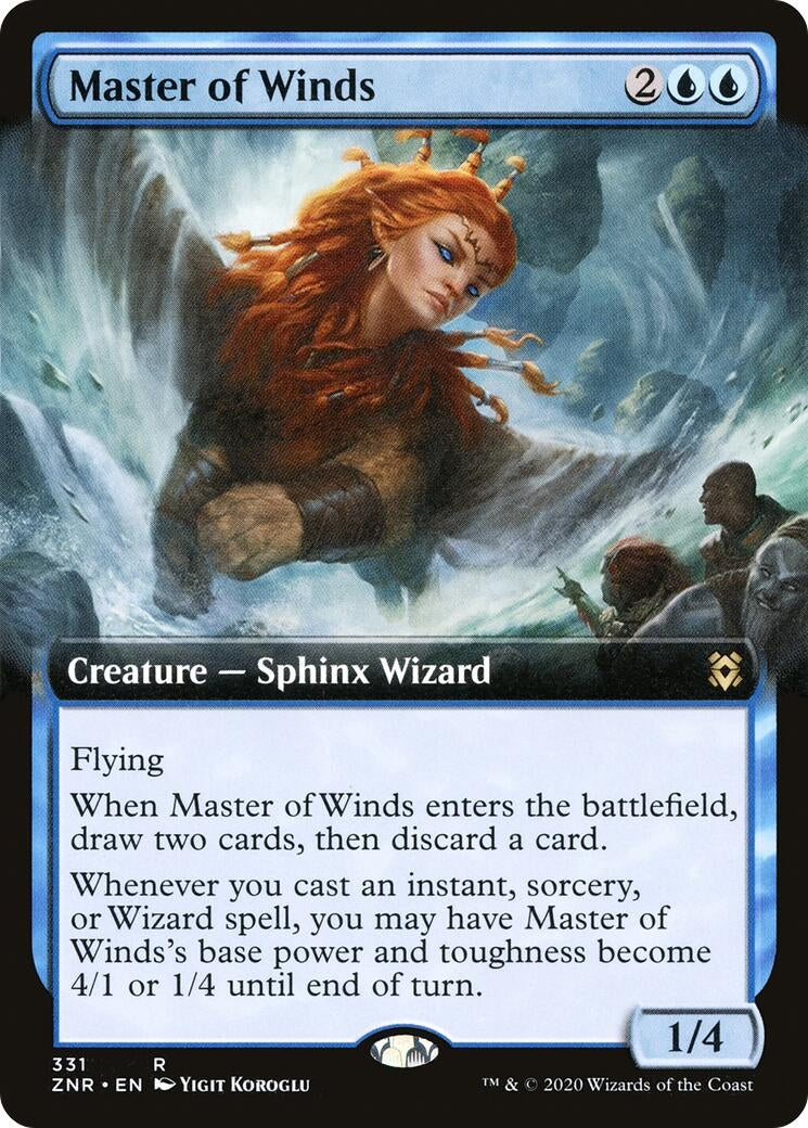 Master of Winds (Extended Art) (331) [ZNR] - MTG Single