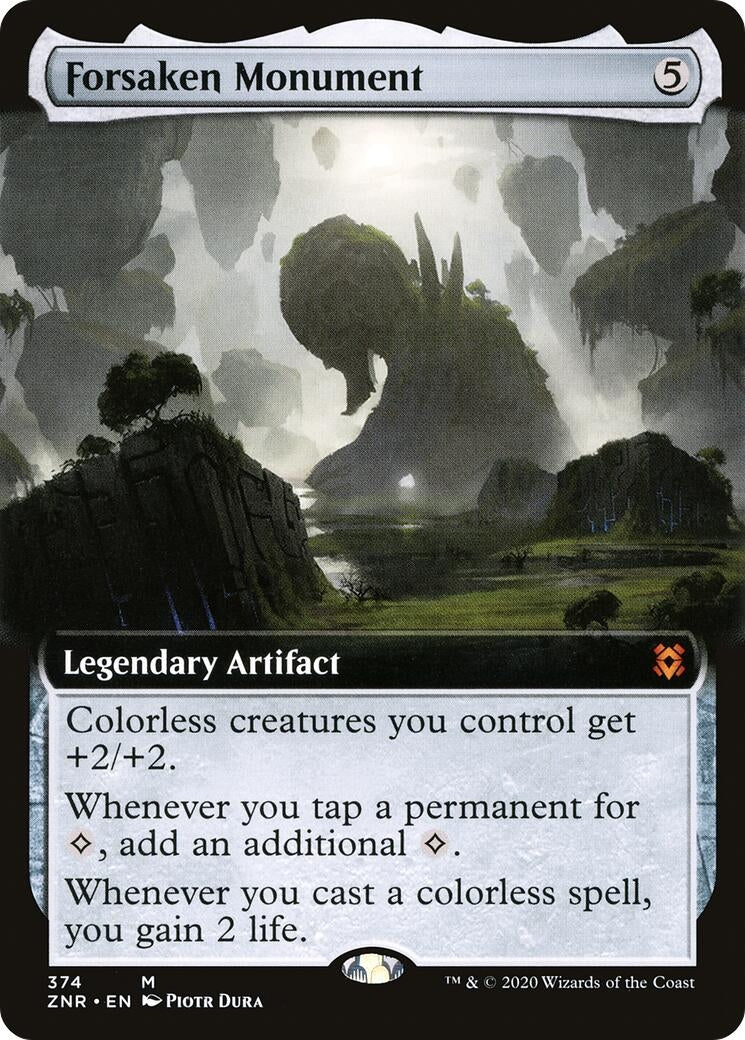 Forsaken Monument (Extended Art) (374) [ZNR] - MTG Single