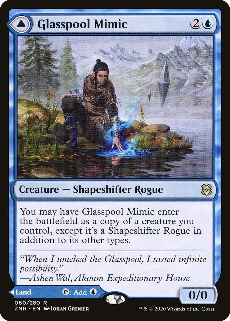 Glasspool Mimic (60) [ZNR] - MTG Single