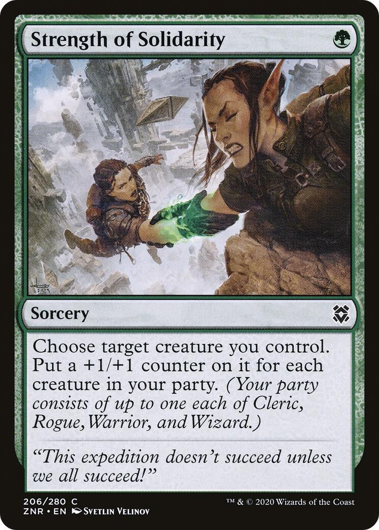 Strength of Solidarity (206) [ZNR] - MTG Single