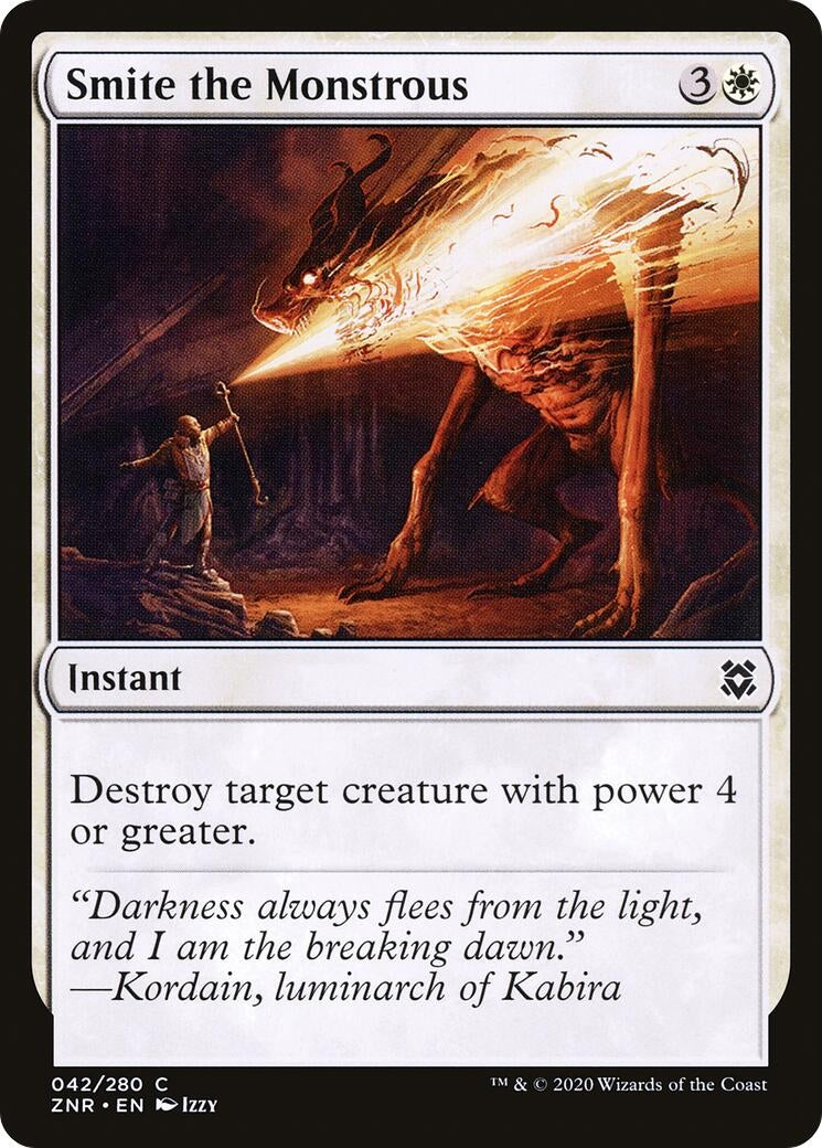 Smite the Monstrous (42) [ZNR] - MTG Single