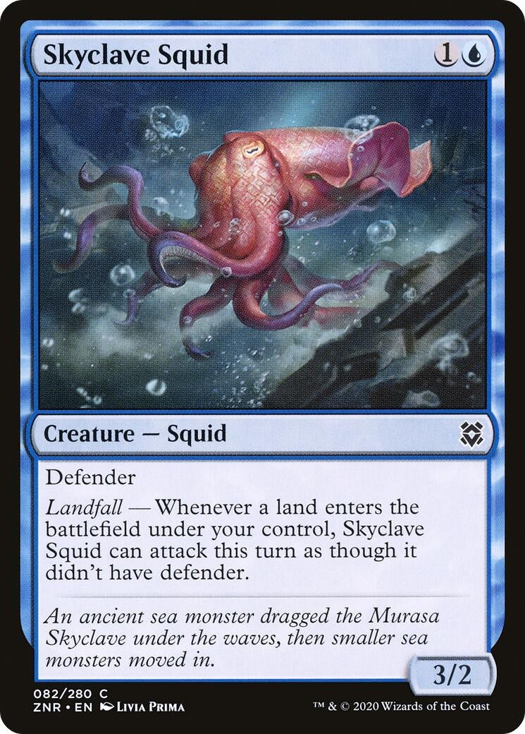 Skyclave Squid (82) [ZNR] - MTG Single