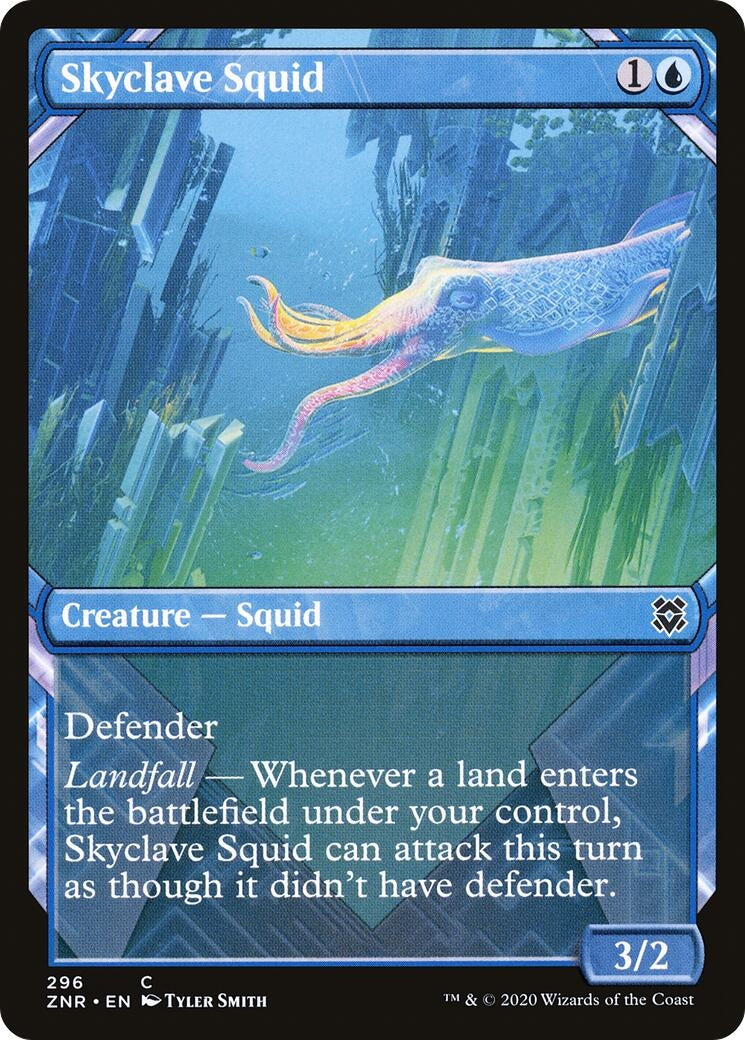 Skyclave Squid (Showcase) (296) [ZNR] - MTG Single