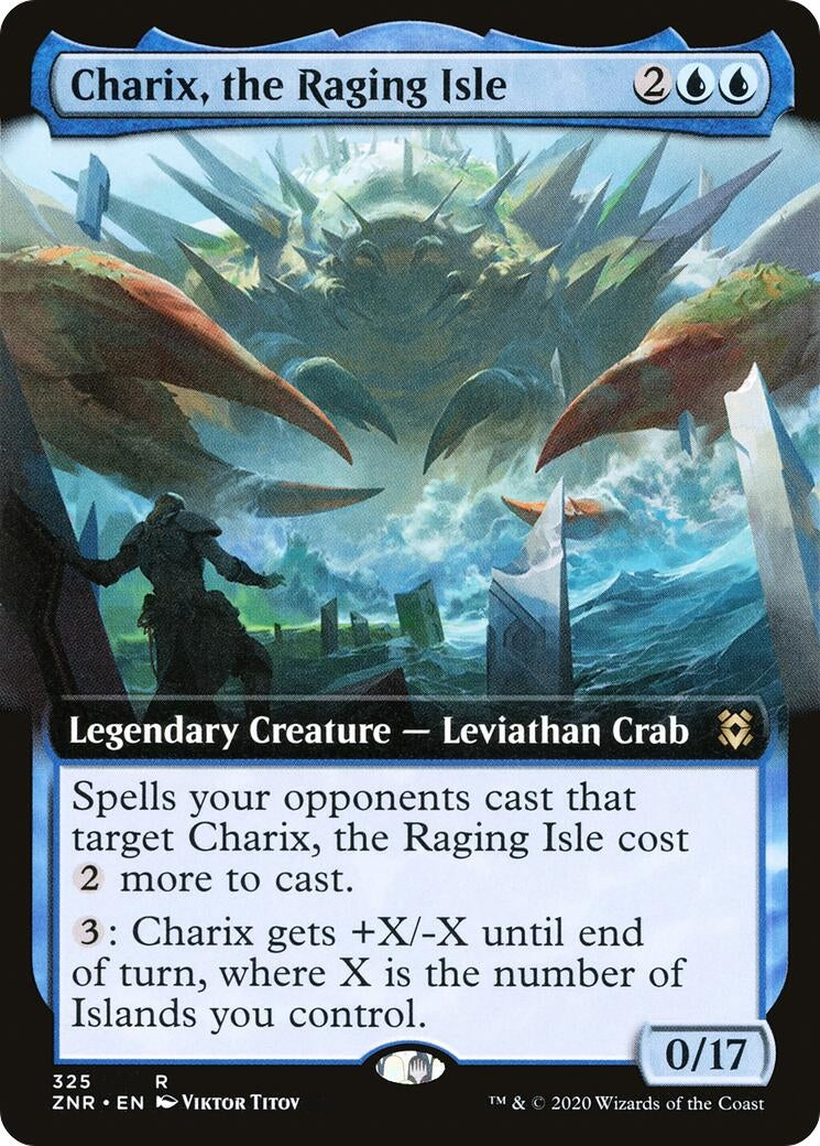 Charix the Raging Isle (Extended Art) (325) [ZNR] - MTG Single
