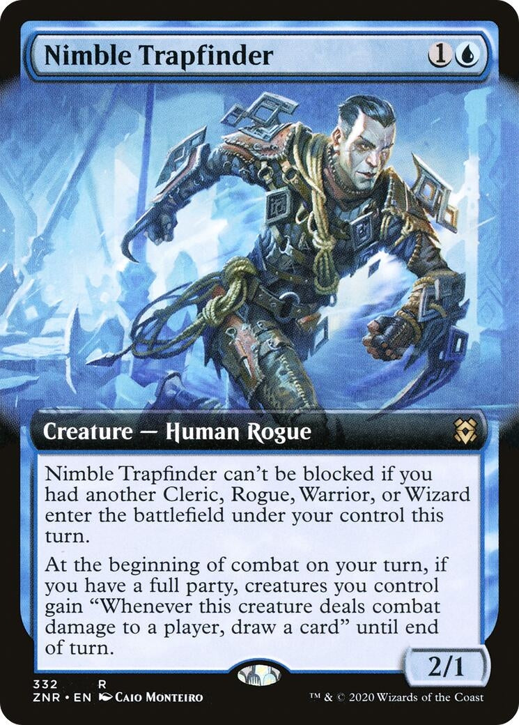 Nimble Trapfinder (Extended Art) (332) [ZNR] - MTG Single