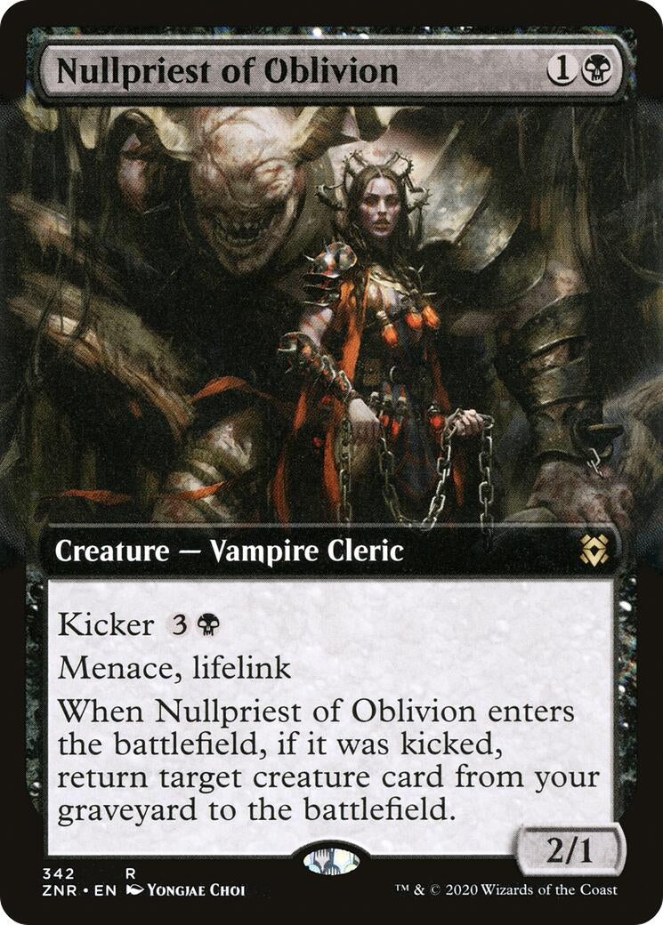 Nullpriest of Oblivion (Extended Art) (342) [ZNR] - MTG Single