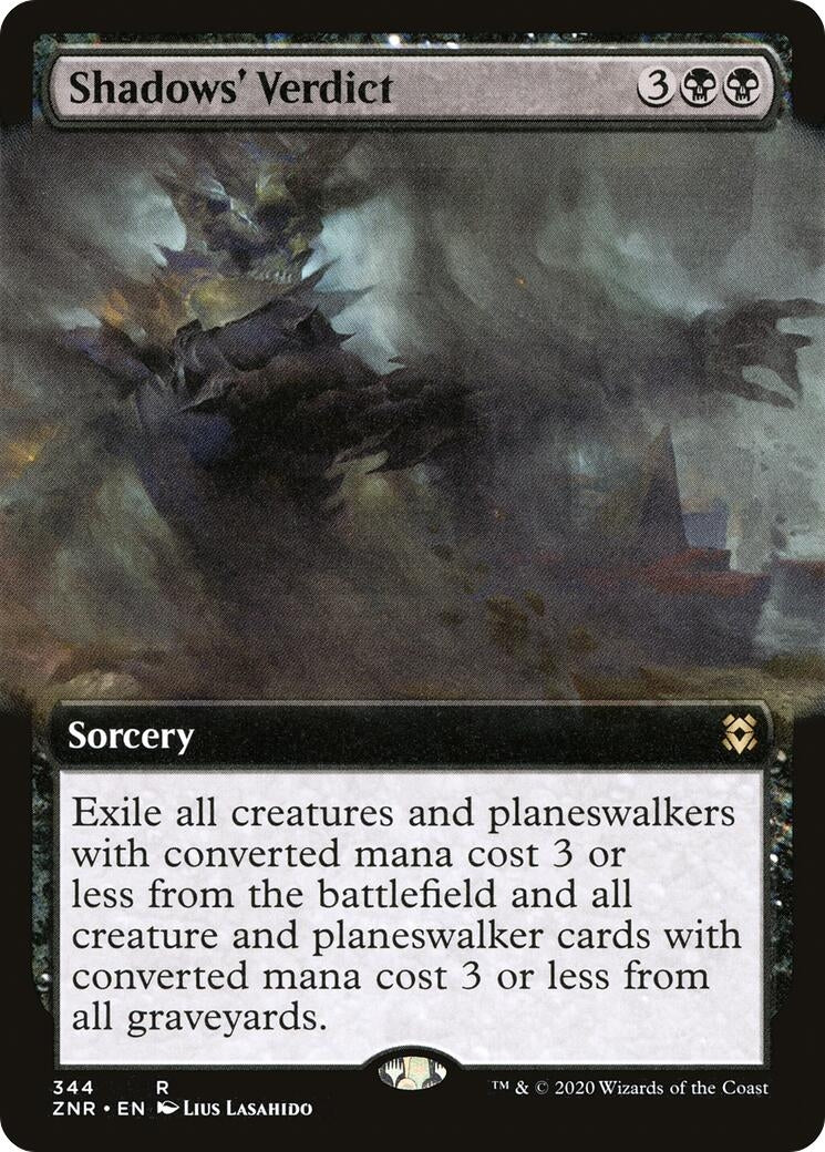 Shadows’ Verdict (Extended Art) (344) [ZNR] - MTG Single