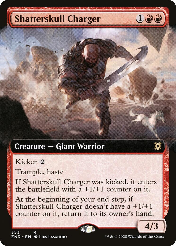 Shatterskull Charger (Extended Art) (353) [ZNR] - MTG Single