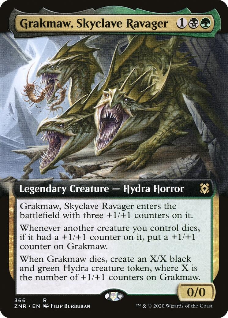 Grakmaw Skyclave Ravager (Extended Art) (366) [ZNR] - MTG Single