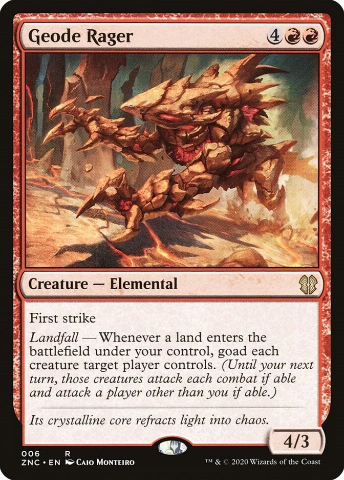 Geode Rager (6) [ZNC] - MTG Single