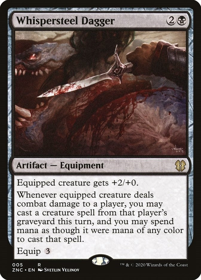 Whispersteel Dagger (5) [ZNC] - MTG Single