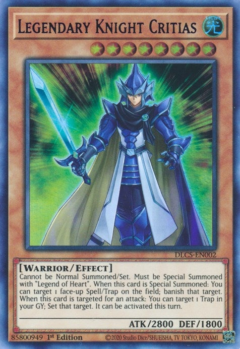 Legendary Knight Critias (Blue) (2) (DLCS) - YuGiOh Single