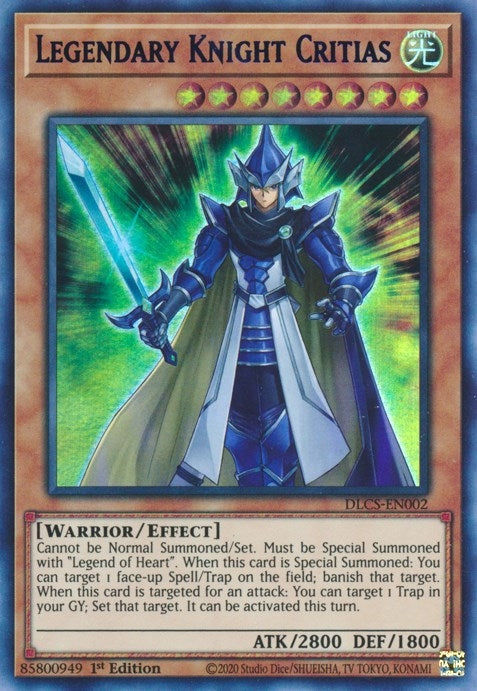Legendary Knight Critias (Green) (2) (DLCS) - YuGiOh Single