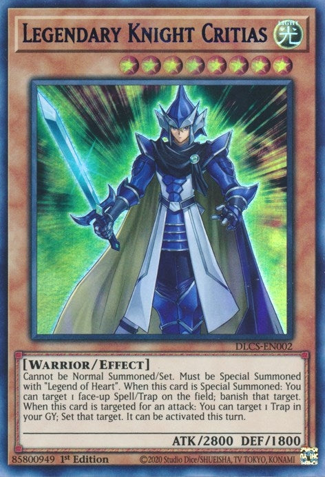 Legendary Knight Critias (Purple) (2) (DLCS) - YuGiOh Single