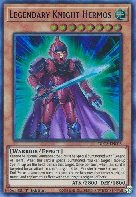 Legendary Knight Hermos (Blue) (3) (DLCS) - YuGiOh Single
