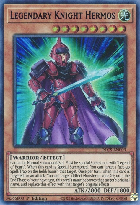 Legendary Knight Hermos (Purple) (3) (DLCS) - YuGiOh Single