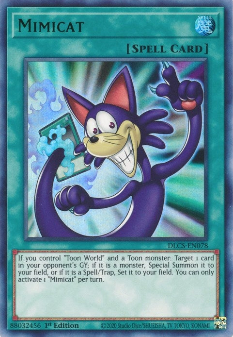 Mimicat (Green) (78) (DLCS) - YuGiOh Single