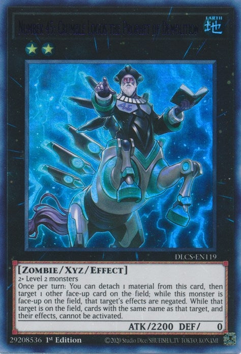 Number 45: Crumble Logos the Prophet of Demolition (Purple) (119) (DLCS) - YuGiOh Single