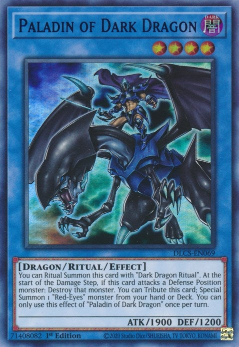 Paladin of Dark Dragon (Blue) (69) (DLCS) - YuGiOh Single