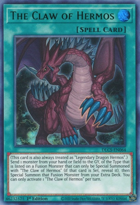 The Claw of Hermos (Green) (64) (DLCS) - YuGiOh Single