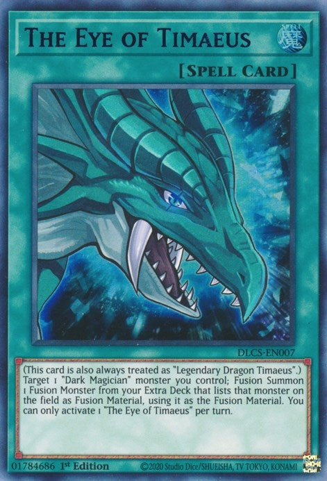 The Eye of Timaeus (Blue) (7) (DLCS) - YuGiOh Single