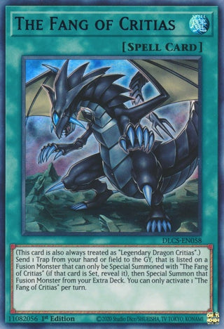 The Fang of Critias (Purple) (58) (DLCS) - YuGiOh Single