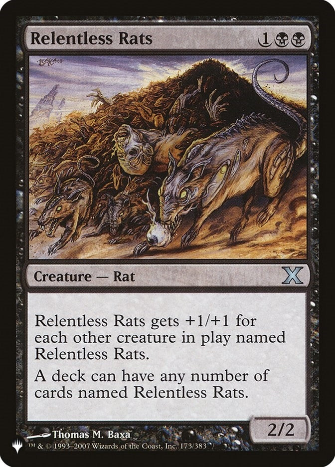 Relentless Rats (173) [LIST] - MTG Single