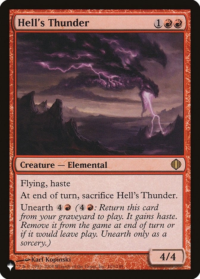 Hell’s Thunder (103) [LIST] - MTG Single