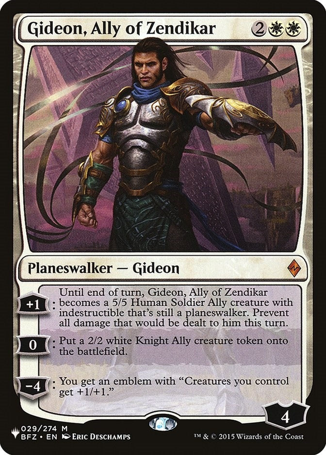 Gideon Ally of Zendikar (29) [LIST] - MTG Single