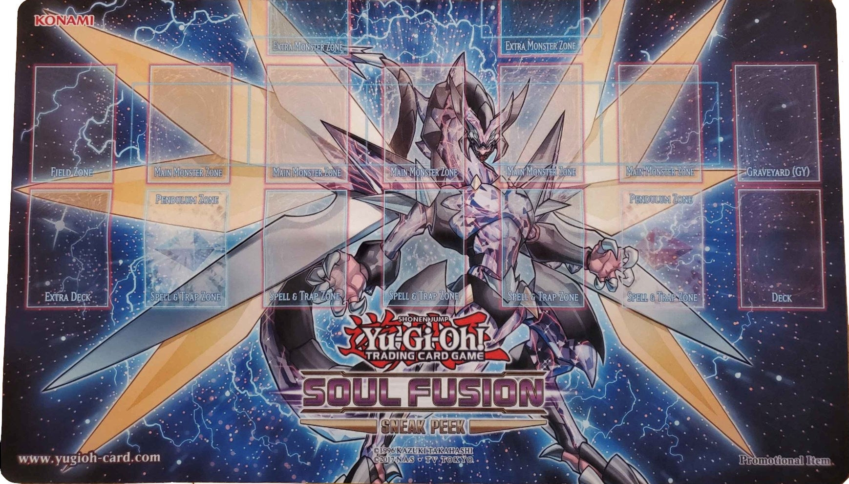 Yu-Gi-Oh! Soul Fusion Sneak Peek Promo Game Mat - Cyberse Clock Dragon - Playmats Sealed