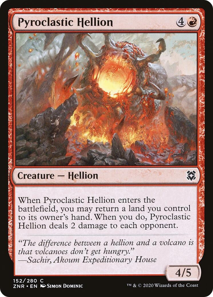 Pyroclastic Hellion (152) [ZNR] - MTG Single