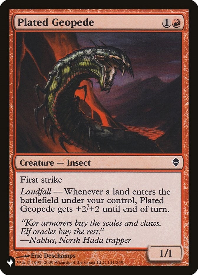 Plated Geopede (141) [LIST] - MTG Single