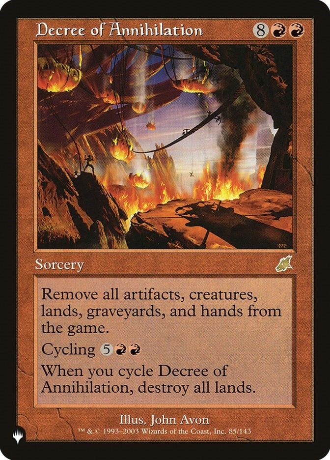Decree of Annihilation (85) [LIST] - MTG Single