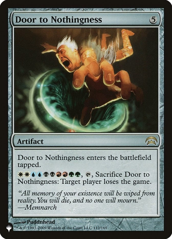 Door to Nothingness (112) [LIST] - MTG Single