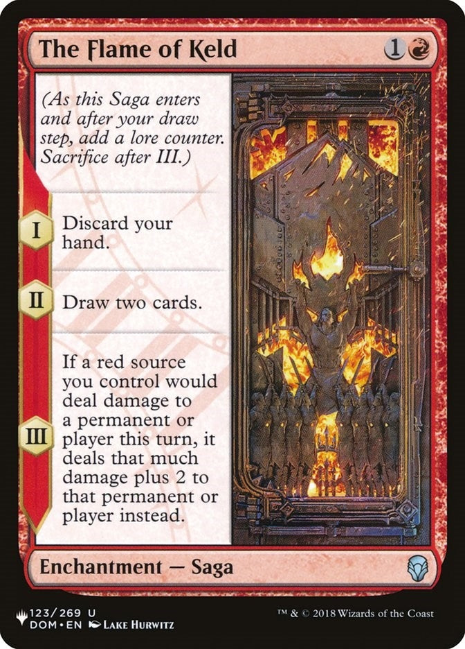The Flame of Keld (123) [LIST] - MTG Single