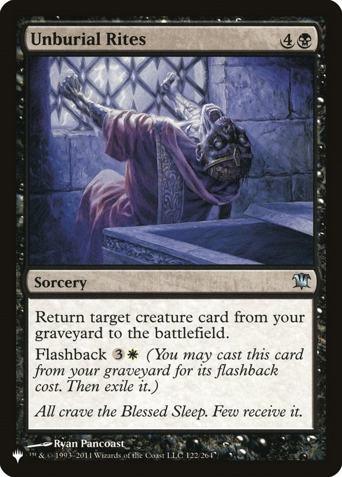 Unburial Rites (122) [LIST] - MTG Single